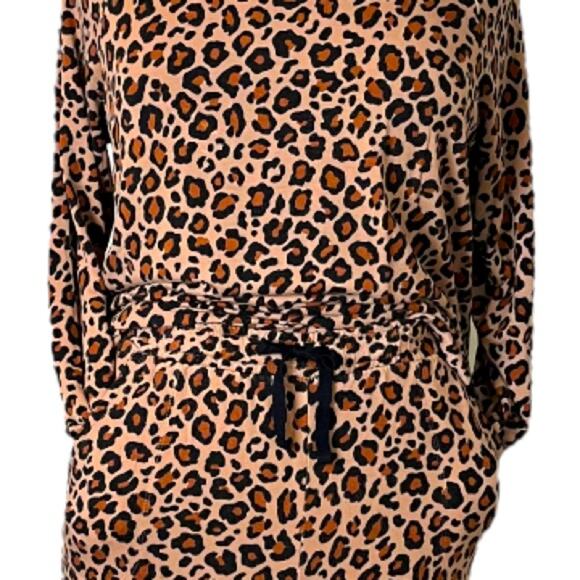 iRelax Pajama Set Jersey Knit Jogger Pant & Long Sleeve Top Leopard Women’s L/XL - Picture 11 of 13